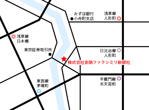 株式会社金融ファクシミリ新聞社地図